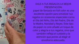 Video de PAPEL FANTASIA CORTADO