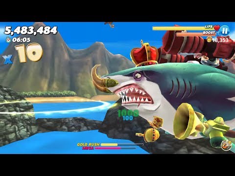 Great White Shark (Royal Set) Highscore in Pacific Island Contest - Hungry Shark World