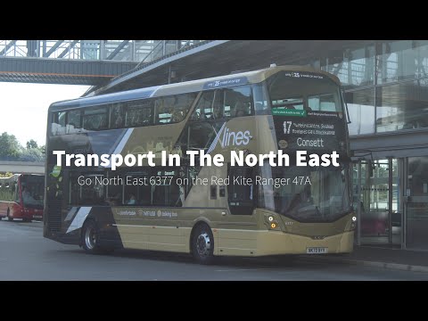 Go North East 6377 on the Red Kite Ranger 47A