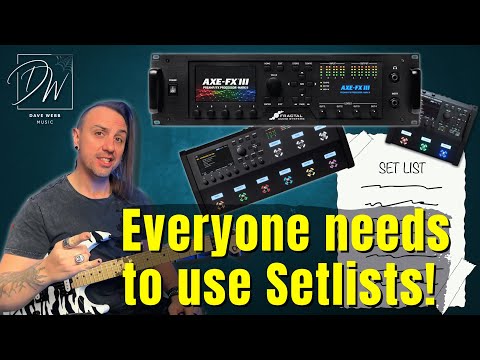 Axe Fx III Songs And Setlists - You NEED To Do This