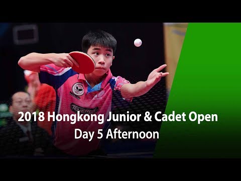 2018 ITTF Hang Seng Hong Kong Junior & Cadet Open - Day 5 (Afternoon)