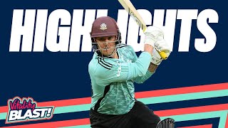 Roy POWERS Surrey to London Derby win! | Middlesex vs. Surrey - Highlights | Vitality Blast 2022