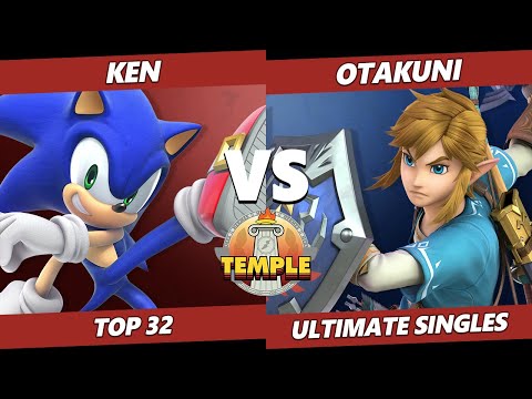 Temple: Hermès Edition Top 32 - Ken (Sonic) Vs. Otakuni (Link) SSBU Ultimate Tournament