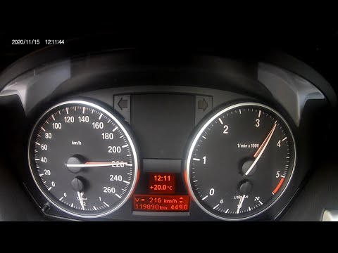 BMW E90 316d 116 cv on German Autobahn