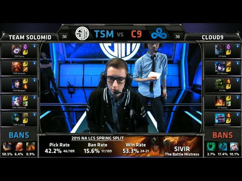 NA LCS C9 vs TSM Game 1 Highlights (NA LCS Spring Playoffs Finals 2015)