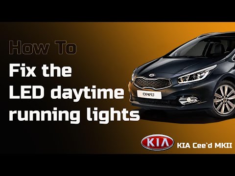 DIY / How to fix the LED daytime running lights - 2013 KIA Ceed - LED Driver DRL - Bildilla Magasin