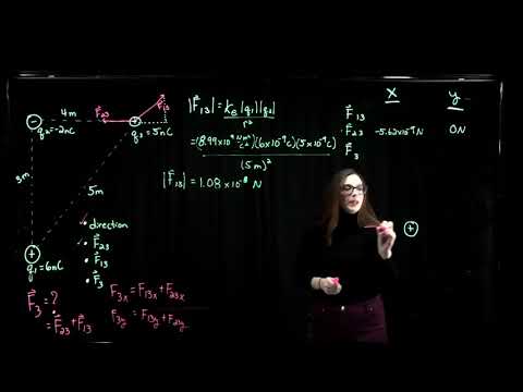PHY 222 - Electric force in a charge triangle