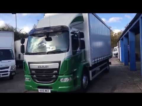 DAF LF 220 18 TON CURTSIDE - EURO 6 KX15 MKZ VIDEO