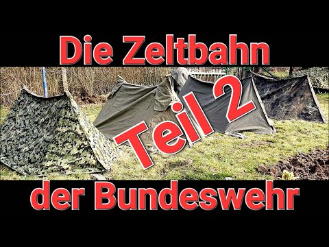 Die Zeltplane der Bundeswehr (Teil 2), Amöbentarn und Flecktarn, Aufbauarten, Outdoor Survival