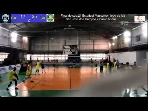 São Jose dos Campos x Santo Andre --- Volei Masculino Estadual Sub 21 - Primeiro jogo da Final 2020
