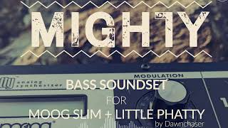 Video thumbnail for Mighty Bass Soundset for Moog Slim & Little Phatty - Dubstep/Riddim/Future Bass Patches 2024 by Kulshan Studios