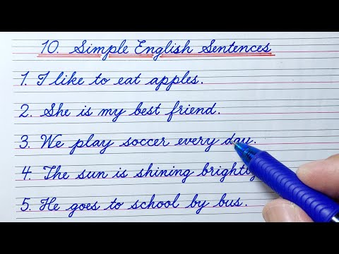 Cursive Sentences