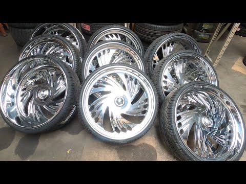 1ST IN THE WORLD 🌎 28” BILLET SPECIALTIES SET OF 9 WHEELS CHICAGO BOX CHEVY VENO CAPITAL