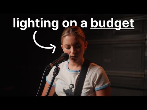 “cinematic" lighting BUT on a budget