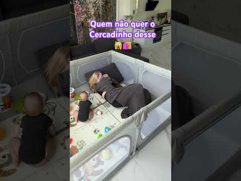￼Cercadinho Bebê Grande Chiqueirinho Infantil Cercado 180x150 Portátil Dobrável