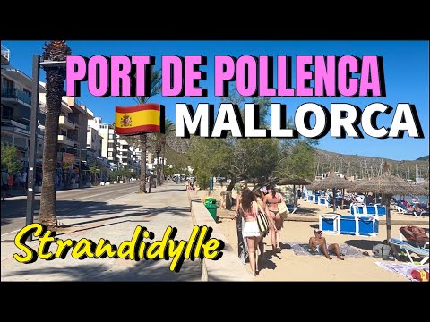 Port de Pollença🌴🏖️MALLORCA island🩷NEW Strand & Promenade Teil 2 TOP! #mallorca #travel #british 
