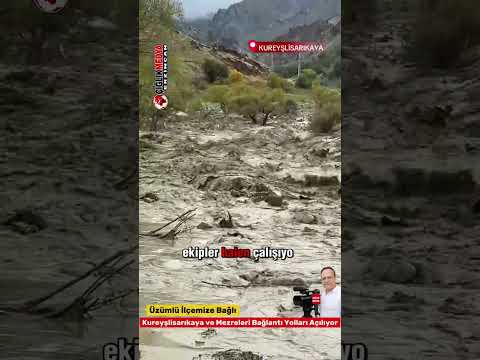 Erzincan’da Selin Yıktığı Yol İçin Çalışmalar Sürüyor | Kureyşlisarıkaya Köyü