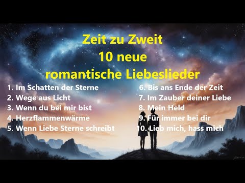 Zeit zu Zweit ❤️ 10 neue romantische Liebeslieder mit Lyrics ❤️ Deutsche Musik