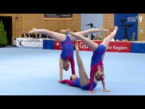 Acro Cup Albershausen 2013 Womens Pair Balance Germany - Caro-Bauder, Antoni, Brunckhorst