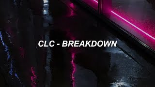 CLC(씨엘씨) - &#39;Breakdown&#39; Easy Lyrics