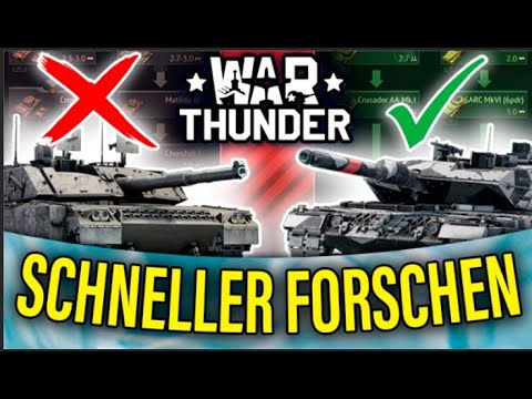 War Thunder Schnell Forschen⚡Anfänger Guide⚡Deutsch Grind