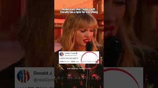 Not Taylor Swift writing a song for Trump years before he even said this😂 #taylorswift #trump