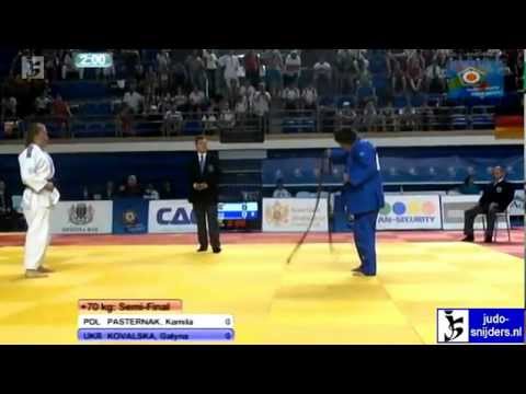 Judo 2012 European Championships Cadets Bar: Pasternak (POL) - Kovalska (UKR) [+70kg] semi-final