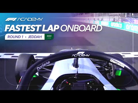 Onboard with Doriane Pin's Fastest Lap | Race Two | 2024 Jeddah | F1 Academy