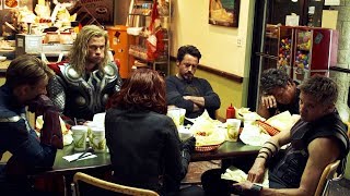 The Avengers (2012) | Filming Shawarma Scene.