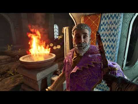 Attacking Sheogorath in Oblivion Remastered