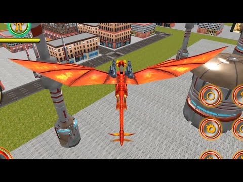 Flying Dragon Robot Car - Robot Transforming Games #02 Android Gameplay