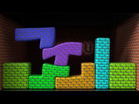 Insane Softbody Tetris in Minecraft! Don't miss this epic Christmas version! #C4D4U