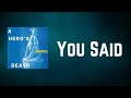 Fontaines D C - You Said (Lyrics)