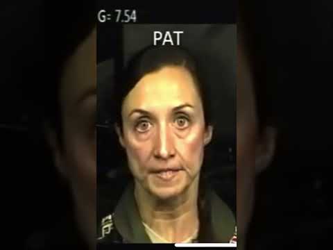 Woman experiences 7 G’s in a flight simulator. #gravity #flying #airplane #airforce #navy