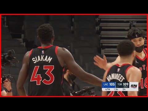 Pascal Siakam Monster Throw Down | RAPTORS vs CLIPPERS | Dec 31, 2021 | 21-22 Season