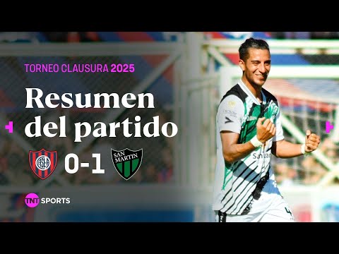 SAN MARTÍN SORPRENDIÓ y VENCIÓ a SAN LORENZO | #SanLorenzo 0-1 #SanMartinSJ | Resumen