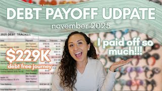 DEBT PAYOFF UPDATE NOVEMBER 2025 | my debt free journey, six figure student loan