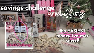 2023 Savings Challenge Unstuffing - $1,500 Challenge
