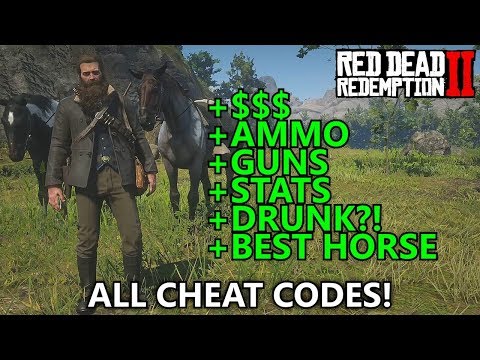 Red Dead Redemption 2 - All Cheat Codes (Infinite Money, Max Ammo, Spawn War Horse, Best Stats, etc)