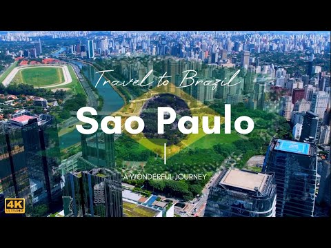 São Paulo Brasil 🇧🇷 em filmagem aérea de drone em 4K