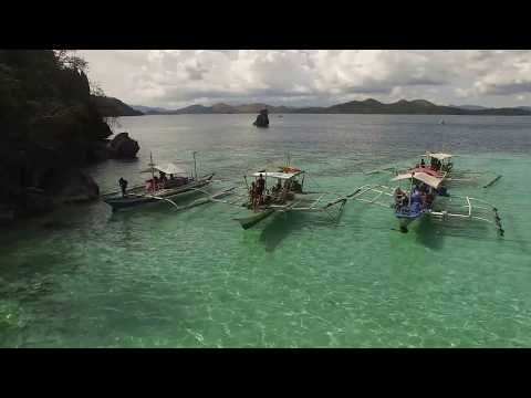 Palawan (El Nido, Coron), Philippines from the air 2017