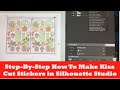 Step-By-Step How to Make Kiss Cut Stickers in Silhouette Studio || Designs By Steffanie