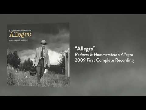Shot of Allegro by Rodgers and Hammerstein