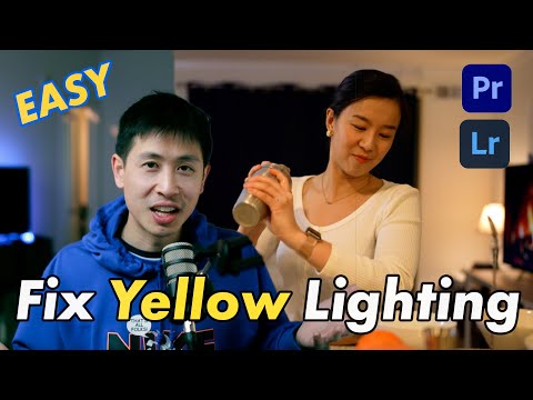 How to get rid of pesky yellow lighting in Premiere Pro and Lightroom the easy way
