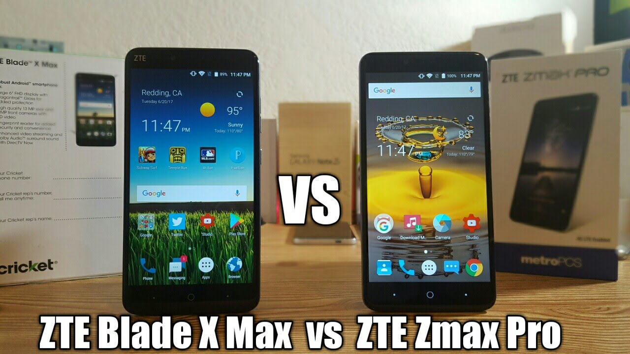 ZTE Blade X Max vs ZTE Zmax Pro Speed Test