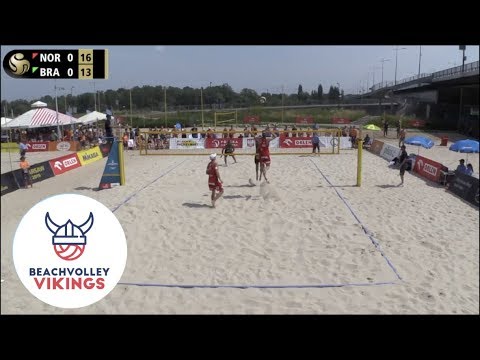 Mol.A/Sorum (NOR) vs. Pedro Solberg/Vitor Felipe (BRA) 2019 FIVB Warsaw round 2