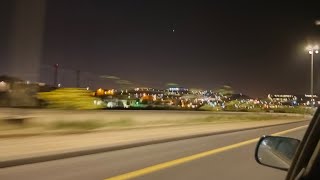 خط ابها جازان ليلاا منظر جميل