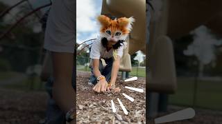 FULLY FURRED MASK REVEAL 💥 what do we THINK ? [ #therian #quadrobics #furry #alterhuman ]