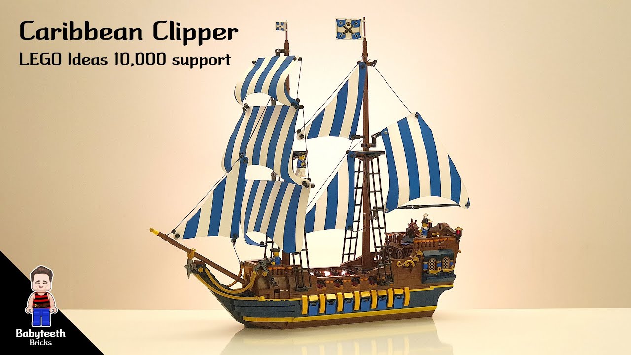 LEGO pirates MOC : Caribbean Clipper (Lego Ideas 10000 Support) 레고 해적 창작 : 캐리비안클리퍼 (레고 아이디어즈 10000표)