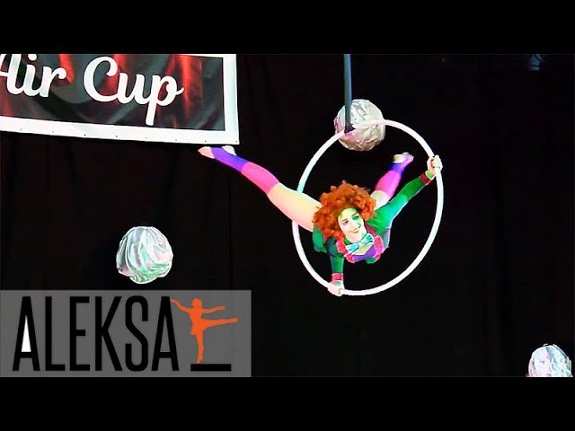 Воздушное кольцо - воздушная гимнастика. Соня Корниенко, тренер ALEKSA Studio. Танец на кольце.